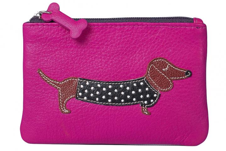 Dogs Coin Purse by Mala Leather German Shephard Boxer Dog